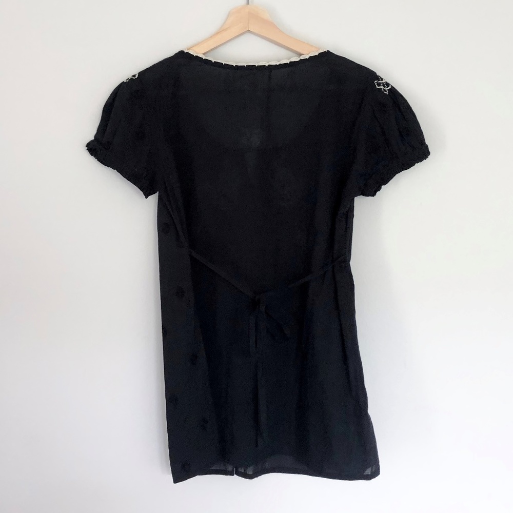 Charlotte Russe Embroidered Boho Babydoll Top - Picture 6 of 6